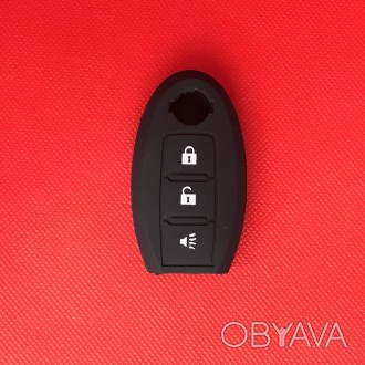 Чехол на ключ Nissan Primastar (Ниссан Примастар) 2 - кнопки
Приятный на ощупь м. . фото 1
