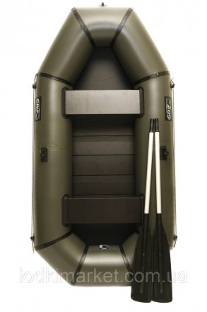 Двухместная надувная Лодка ПВХ Grif boat GL-240S. Киев. фото 1