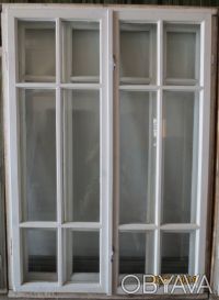 Вікна дерев'яні, засклені подвійні різні та віконні рами з ручками:
1. Вік. . фото 3