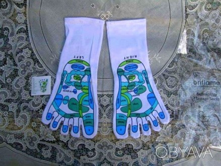 продаю  нові шкарпетки для масажу стоп ( через масаж стопи - вплив на роботу усі. . фото 1