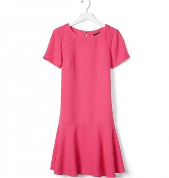 Платье розовое c воланом новое (Flounce Dress Pink)
 "Banana Republic&quot. . фото 3