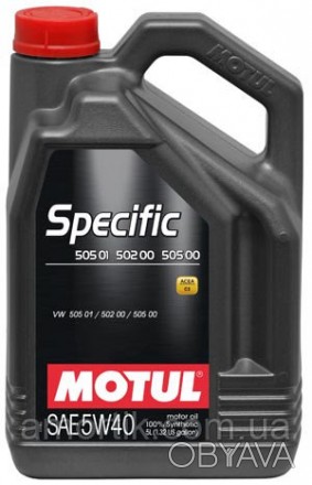 Масло моторное синтетическое MOTUL SPECIFIC 505 01 502 00 505 00 SAE 5W40 (5L) . . фото 1 Описание товара "842451/SPECIFIC 505 01 502 00 505 00 SAE 5W40 (5L)/101575"Произ. . фото 1