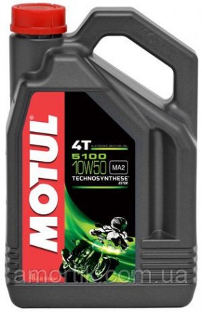 Масло моторное для мотоциклов Technosynthese MOTUL 5100 4T SAE 10W50 (4L) 104076. Киев. фото 1 Масло моторное для мотоциклов Technosynthese MOTUL 5100 4T SAE 10W50 (4L) 104076. Киев. фото 1