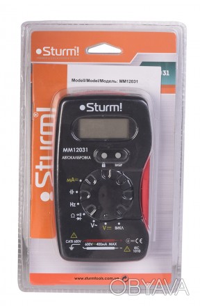 Мультиметр Sturm MM12031 относится к многофункциональным электронным измерительн. . фото 1