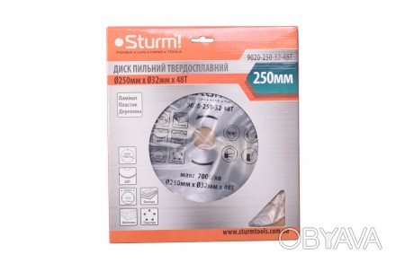 Пильный диск твердосплавный 9020-250-32-48T
Пильный диск Sturm с твердосплавной . . фото 1