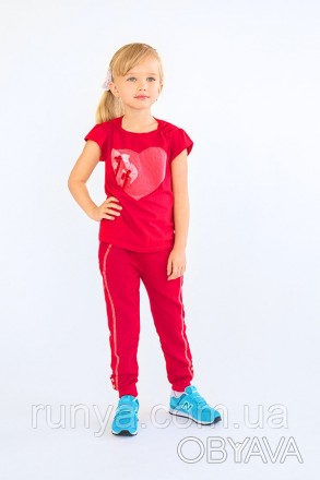 Детские брюки для девочки спортивные 3-7 лет. Материал идеален в уходе, отлично . . фото 1