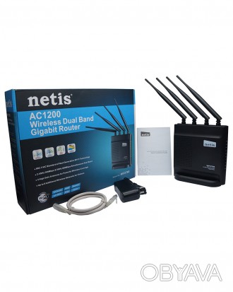 Беспроводной маршрутизатор Netis WF2780 AC1200 Мб/сек IPTV 2-х диапазонный
Интер. . фото 1