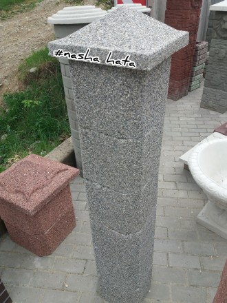 Багато хто віддає перевагу гранітно-бетонній огорожі,і це не дивно,адже саме цей. . фото 4