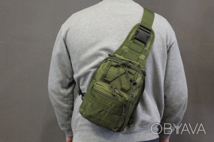 Сумка штурмовая тактическая ― сумка через плечо. Прочная и портативная, идеально. . фото 1