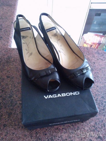 Продам женские туфли VAGABOND 38-го размера чёрного цвета. Материал верха и стел. . фото 1