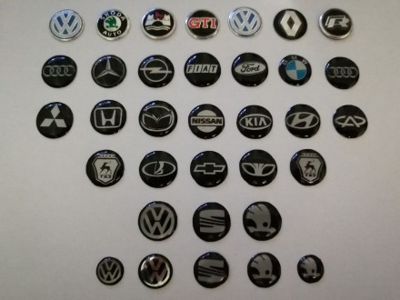 Логотип-наклейки на выкидные ключи VW, Skoda и на многие другие марки авто диаме. . фото 3