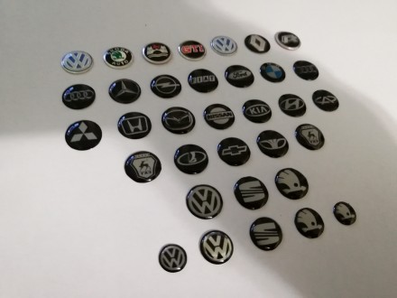 Логотип-наклейки на выкидные ключи VW, Skoda и на многие другие марки авто диаме. . фото 5