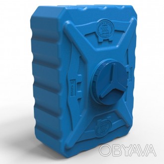 Бак для пластиковый квадратный объем 300 литров синий трёхслойный. Д/Ш/В - 108/7. . фото 1