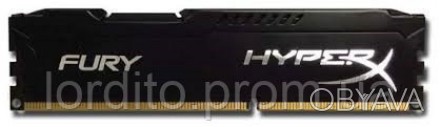 
Память Kingston DDR3-1866 8Gb PC3-14900 HyperX Fury (HX318C10FBK2/16) CL10 - в . . фото 1