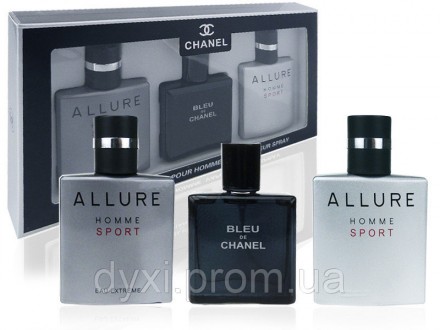 Подарочный набор парфюмерии для мужчин Chanel 3 х 25 ml. Київ. фото 1 Подарочный набор парфюмерии для мужчин Chanel 3 х 25 ml. Київ. фото 1