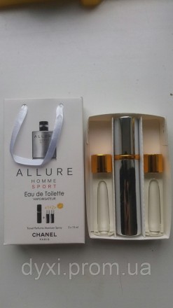 Набор духов по 15мл 3шт Chanel Allure Homme Sport. Київ. фото 1 Набор духов по 15мл 3шт Chanel Allure Homme Sport. Київ. фото 1