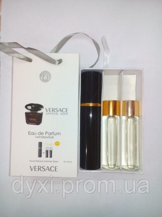 Наборы духов по 15мл 3шт Versace Crystal Noir for women. Киев. фото 1 Наборы духов по 15мл 3шт Versace Crystal Noir for women. Киев. фото 1
