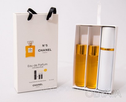 
 
 
	
	
	
	Женский мини парфюм Chanel № 5 (Шанель № 5) 3*15 мл
 Коко Шанель хот. . фото 1
