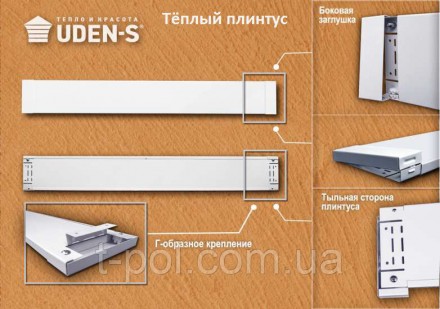Настенный обогреватель теплый плинтус Uden-s 150 вт. Полтава. фото 1 Настенный обогреватель теплый плинтус Uden-s 150 вт. Полтава. фото 1