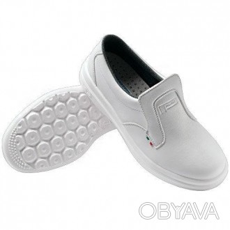 Полуботинки санитарные белые – защитная обувь для медицины и пищевой промышленно. . фото 1
