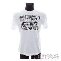 Продам футболку TYO белого цвета с чёрным принтом. Размер - М. 100% cotton.. . фото 2
