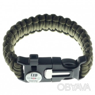 Браслет Paracord Flint-Fire + SOS signal green
В отличие от зажигалок и спичек, . . фото 1