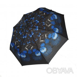 Женский зонтик Fantasy, сочетание ярких узоров с контрастным спокойным фоном, по. . фото 1
