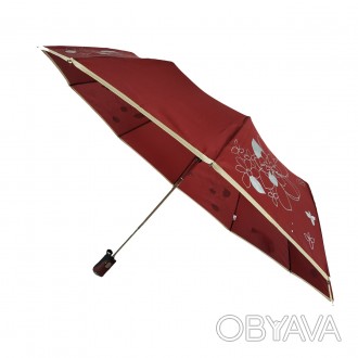 Женский зонт с изображением цветов, полуавтомат на 10 спиц от фирмы Calm Rain
На. . фото 1