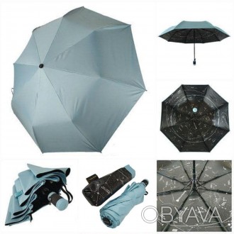 Женский зонт полуавтомат на 9 спиц из углепластика, качественный защитник от дож. . фото 1