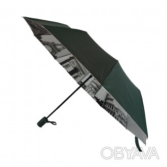 Женский зонт полуавтомат на 10 спиц из фибергласса с пластиковым окончанием, кра. . фото 1