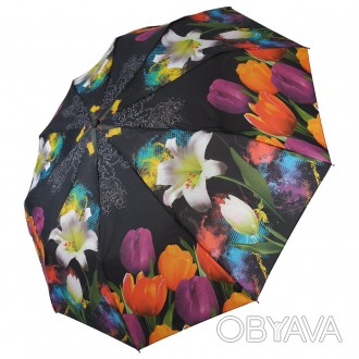 Яркий, красочный женский зонт с цветами от фирмы S&L однозначно улучшит ваше нас. . фото 1