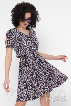 Летнее леопардовое платье. Рост модели 170см.
Материал: софт: 55%шелк, 40%полиэс. . фото 1
