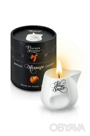 Массажная свеча с ароматом персика Plaisirs Secrets Peach 80 мл (SO1849)
Зажгите. . фото 1