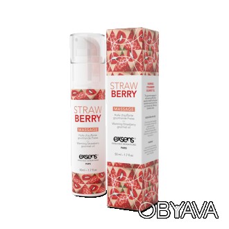 Массажное масло согревающее со вкусом клубники EXSENS Strawberry 50 мл (SO2359)
. . фото 1