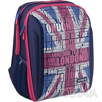 Школьный каркасный рюкзак Kite London K19-732S-1 для девочек 6-10 лет выполнен и. . фото 1