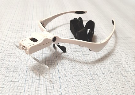 Бинокулярные очки с светодиодной LED подсветкой 9892BP, 1.0х - 1,5х - 2.0х - 2,5. . фото 4