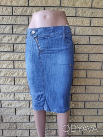 Юбка женская джинсовая ZDW, Турция, 98% коттон, 2% эластан.
Доступные размеры 26. . фото 1