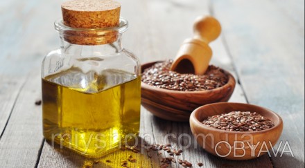 Олія з насіння льону — це сиродавлена олія, джерело ненасичених жирних кислот дл. . фото 1
