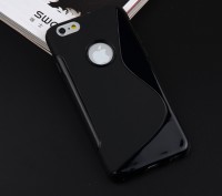 Стильный черный S line TPU силиконовый непрозрачный чехол для Apple iPhone 6 6s
. . фото 12