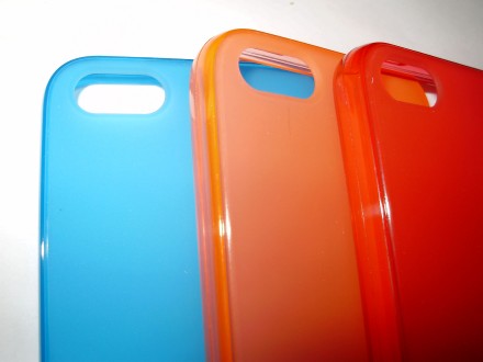 Стильный силиконовый цветной TPU чехол iPhone 5 5S SE
 цвета: голубой, розовый,. . фото 10