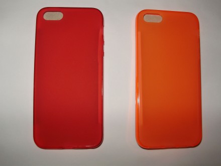 Стильный силиконовый цветной TPU чехол iPhone 5 5S SE
 цвета: голубой, розовый,. . фото 7