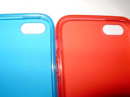 Стильный силиконовый цветной TPU чехол iPhone 5 5S SE
 цвета: голубой, розовый,. . фото 12