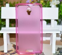 TPU чехол полупрозрачный силиконовый Lenovo IdeaPhone S660
цвета: розовый, проз. . фото 3