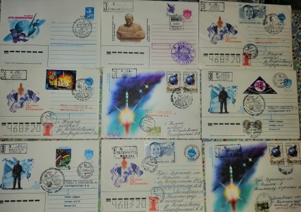 Конверты со специальными почтовыми штампами космодрома Байконур. Также имеются к. . фото 6