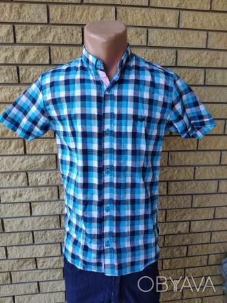 Рубашка мужская летняя коттоновая высокого качества XENON, Турция, 100% коттон.
. . фото 1