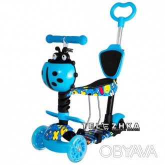 Scooter FlyBug 5 in 1 - это красивый самокат для самых маленьких, детей от 1года. . фото 1