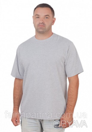 Классическая мужская футболка из натурального хлопка
Футболка выполнена в класси. . фото 1