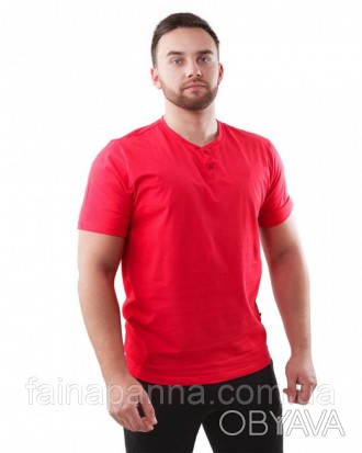 Классическая мужская футболка из натурального хлопка
Футболка выполнена в класси. . фото 1