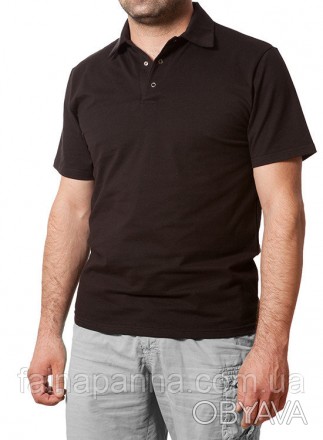 Классическая мужская футболка - поло из натурального хлопка
Футболка выполнена в. . фото 1