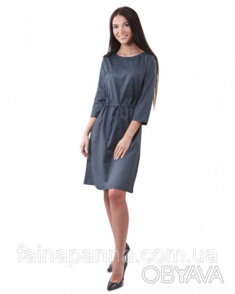 
Женское классическое платье серого цвета в синюю клетку
Мягкая,приятная к телу . . фото 1